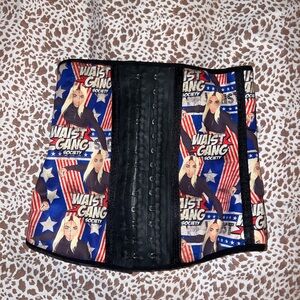 Waist Gang Society Corset with Graphic Print